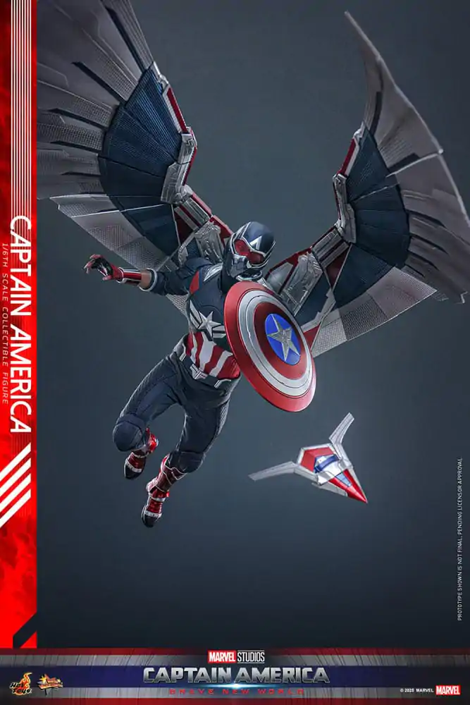 Captain America: Brave New World Movie Masterpiece Action Figure 1/6 Captain America 30 cm product photo