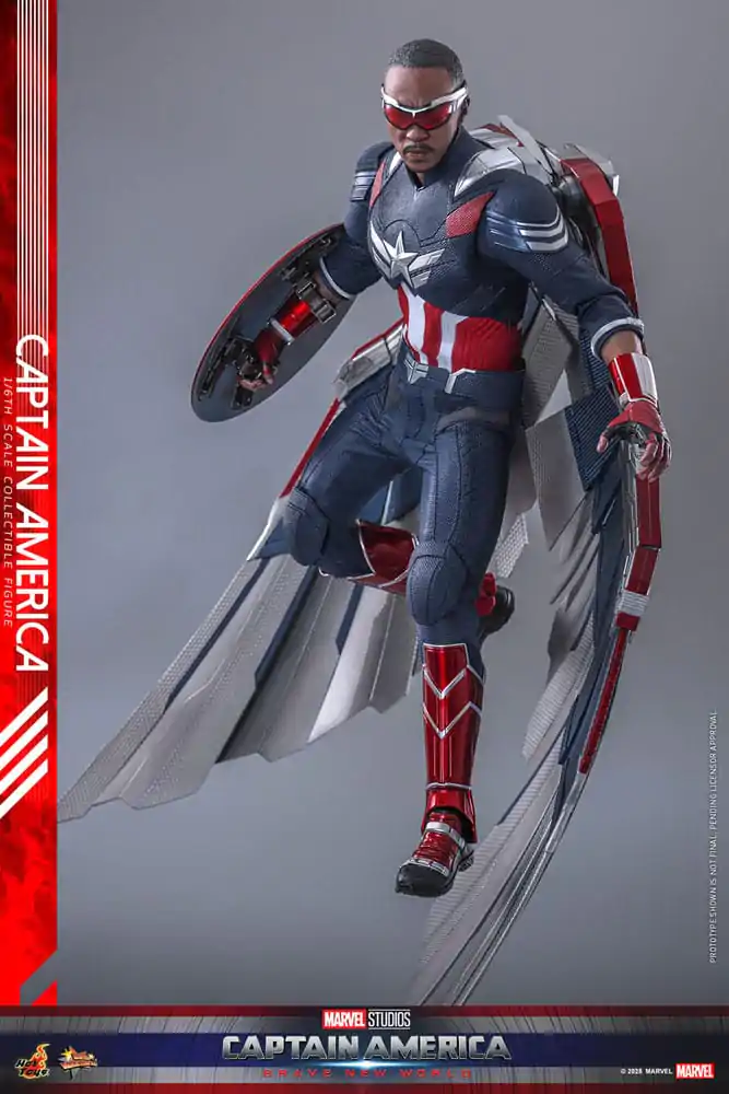 Captain America: Brave New World Movie Masterpiece Action Figure 1/6 Captain America 30 cm product photo