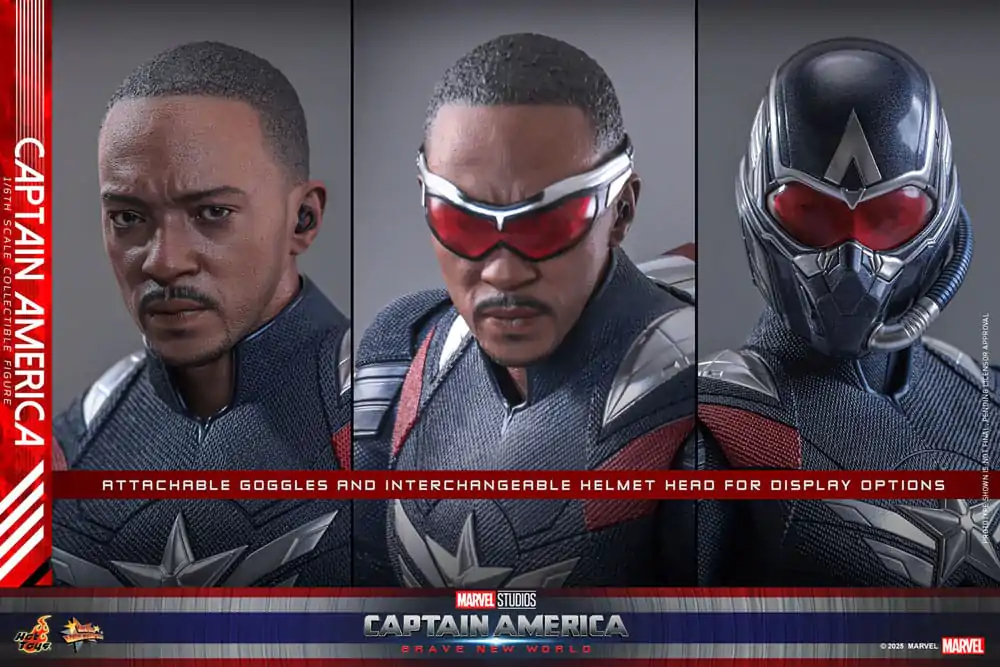 Captain America: Brave New World Movie Masterpiece Action Figure 1/6 Captain America 30 cm product photo