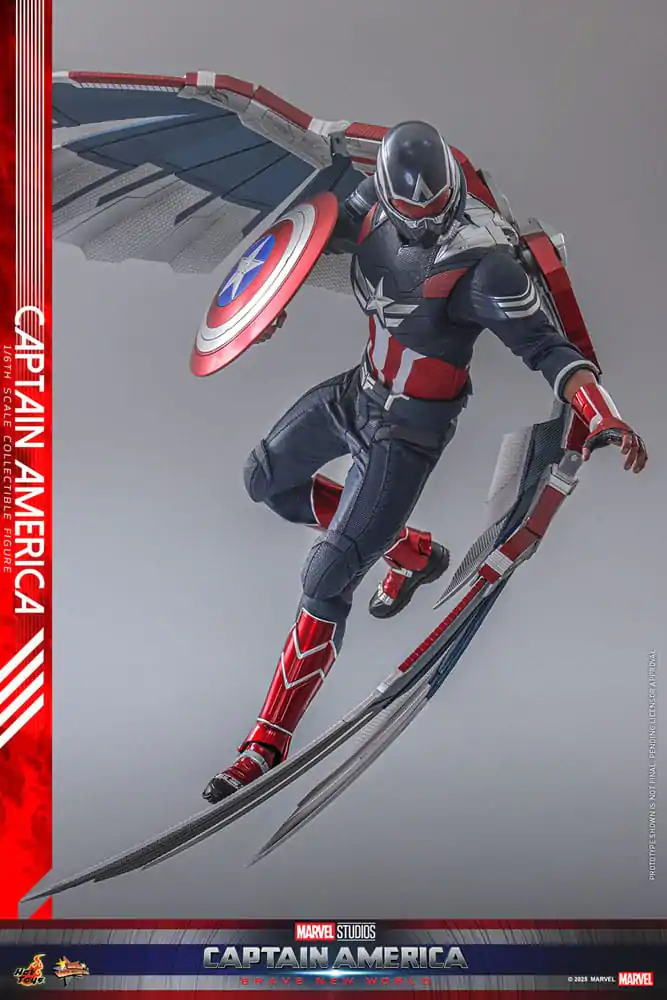 Captain America: Brave New World Movie Masterpiece Action Figure 1/6 Captain America 30 cm product photo