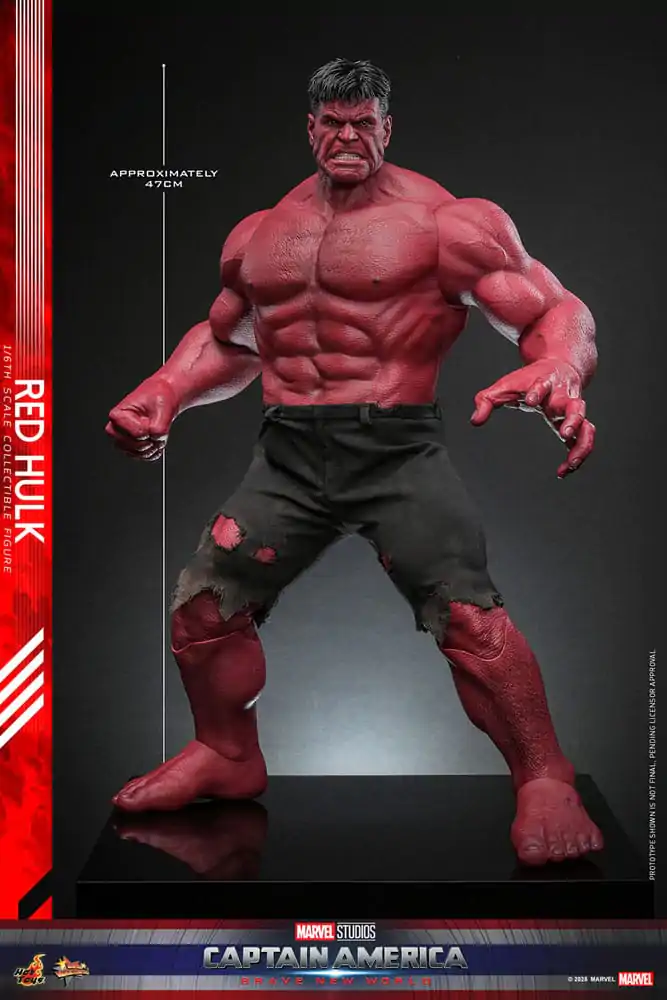 Captain America: Brave New World Movie Masterpiece Action Figure 1/6 Red Hulk 47 cm product photo