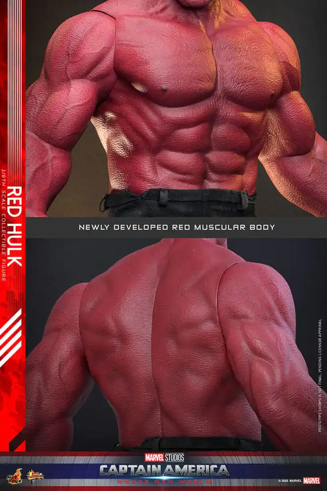 Captain America: Brave New World Movie Masterpiece Action Figure 1/6 Red Hulk 47 cm product photo