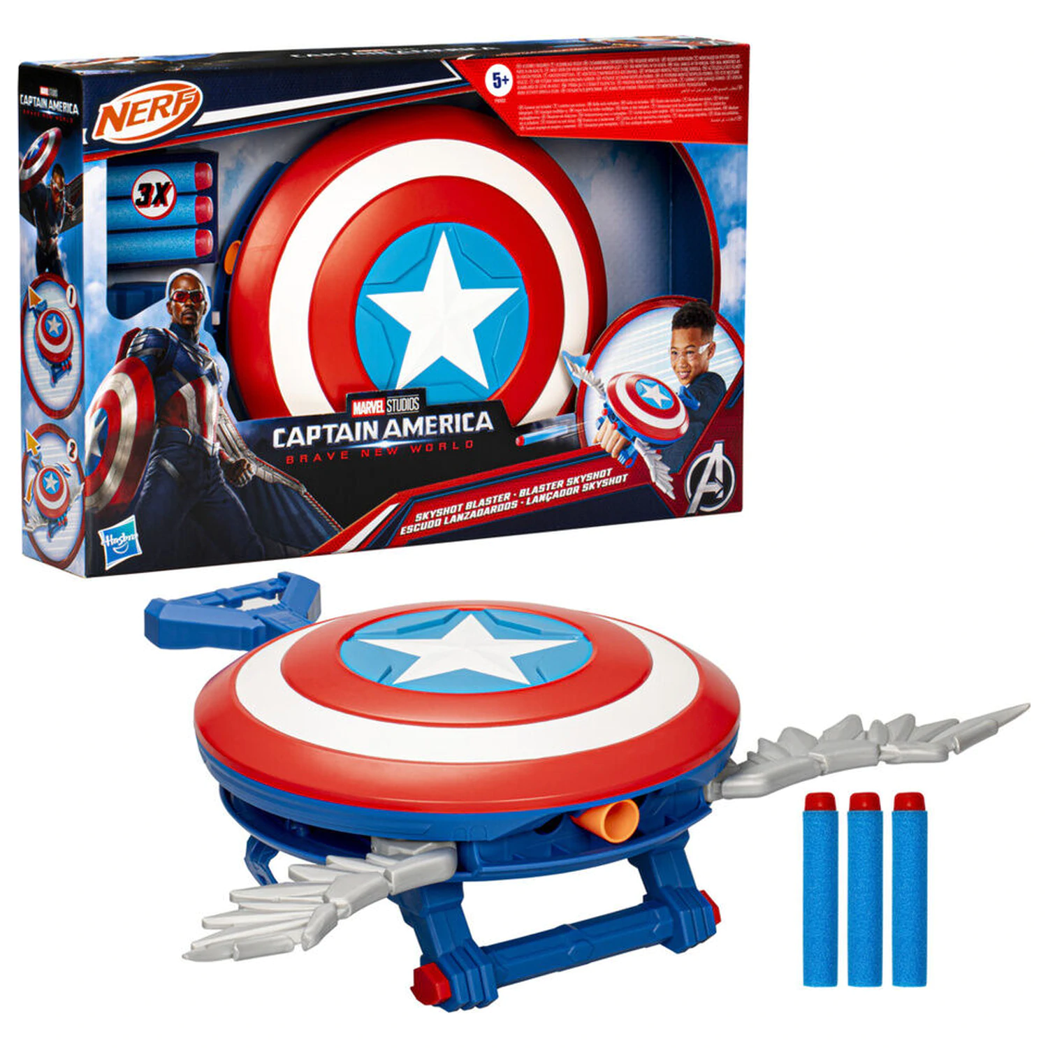Marvel Captain America Brave New World Skyshot blaster product photo