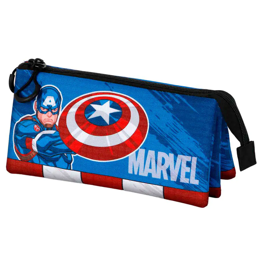 Marvel Captain America Gears triple pencil case product photo