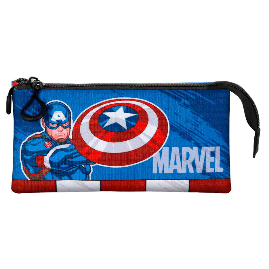 Marvel Captain America Gears triple pencil case product photo