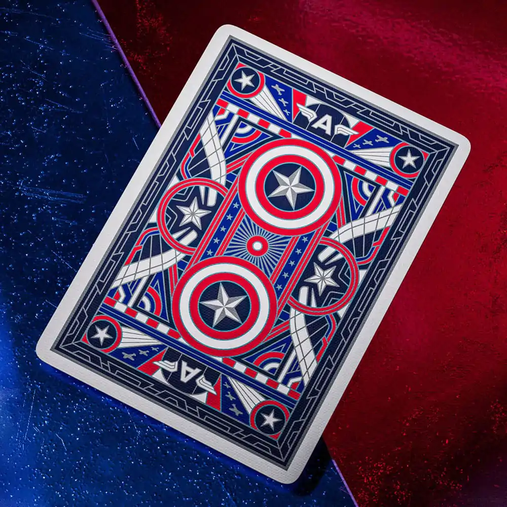 Captain America Playing Cards Patriotic Design product photo
