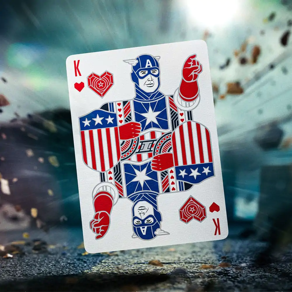 Captain America Playing Cards Patriotic Design product photo