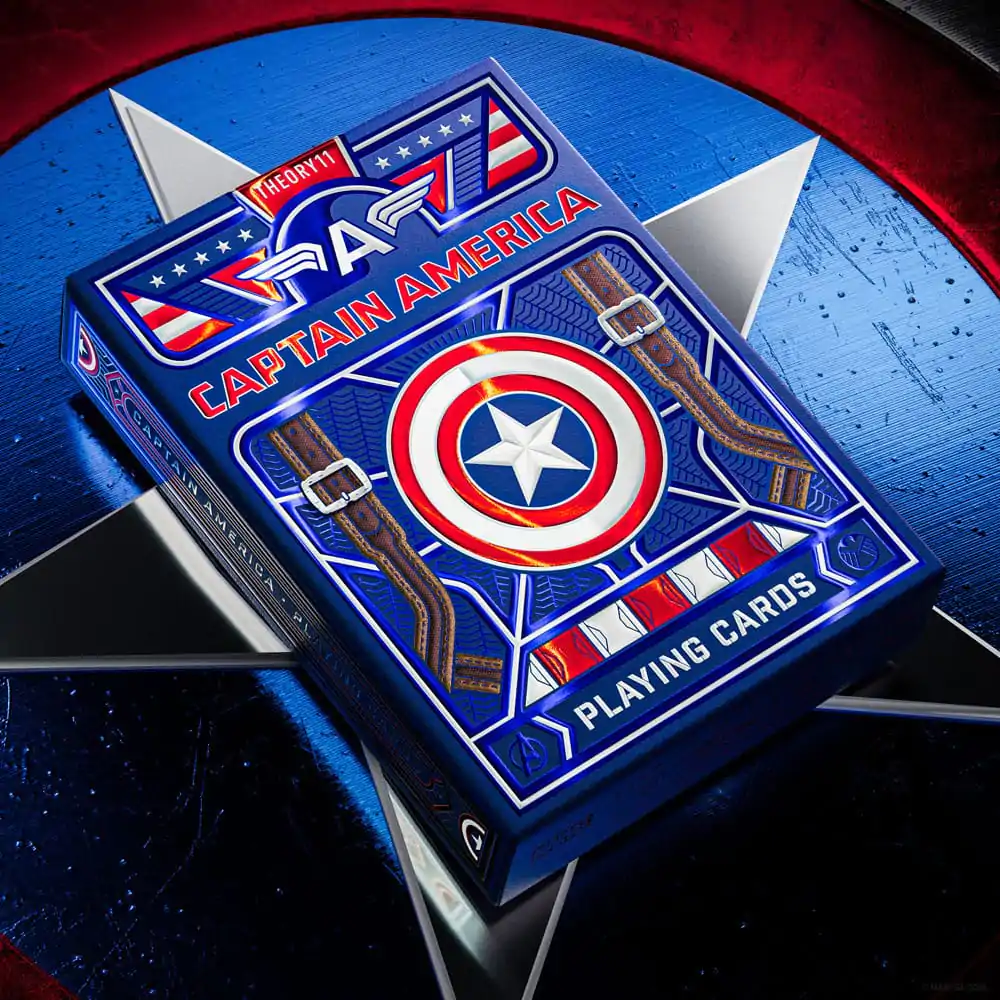 Captain America Playing Cards Patriotic Design product photo