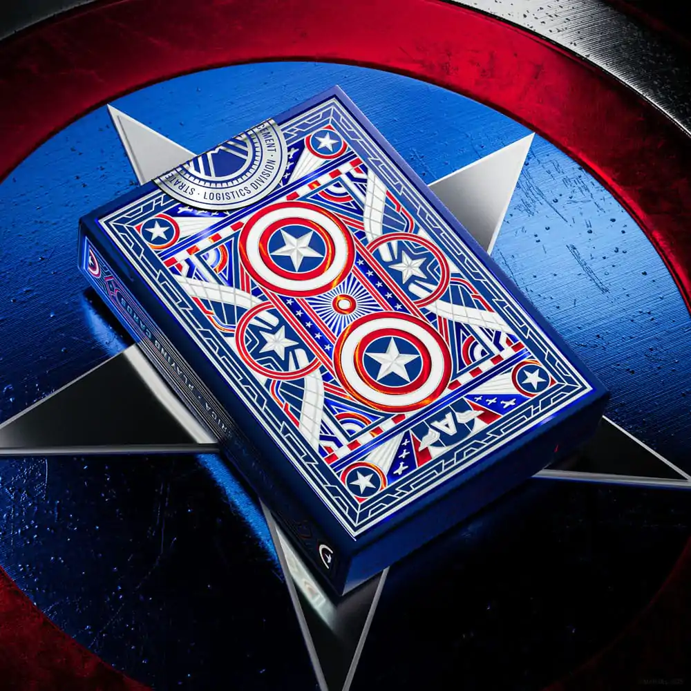 Captain America Playing Cards Patriotic Design product photo