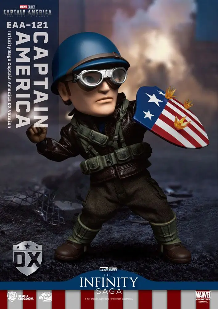 Captain America: The First Avenger Egg Attack Action Action Figure Captain America DX Version 17 cm termékfotó