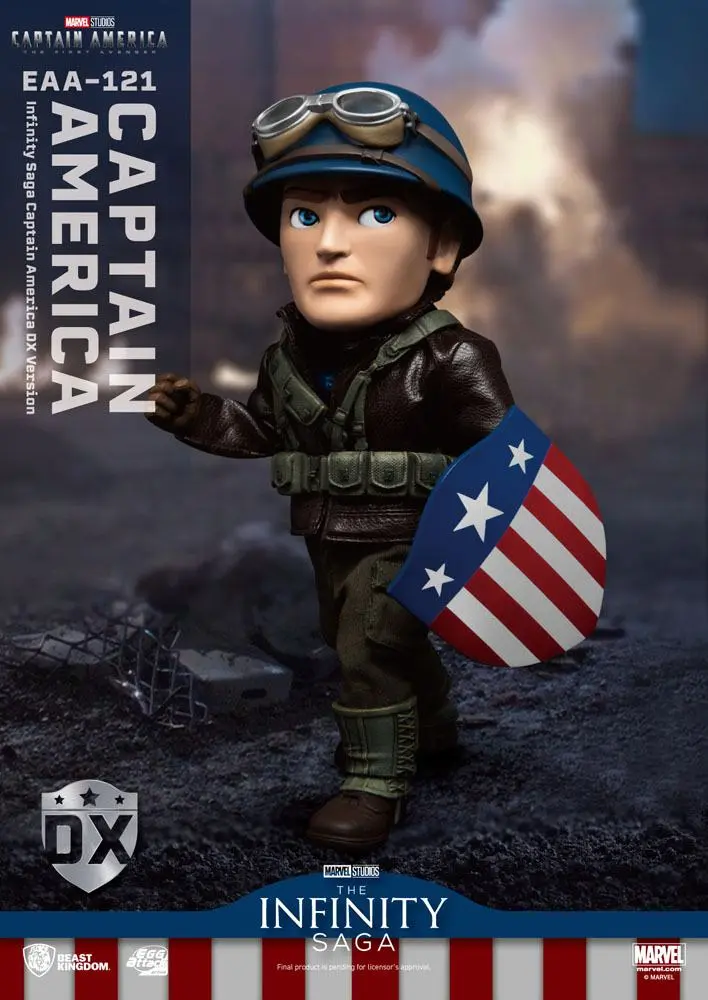 Captain America: The First Avenger Egg Attack Action Action Figure Captain America DX Version 17 cm termékfotó