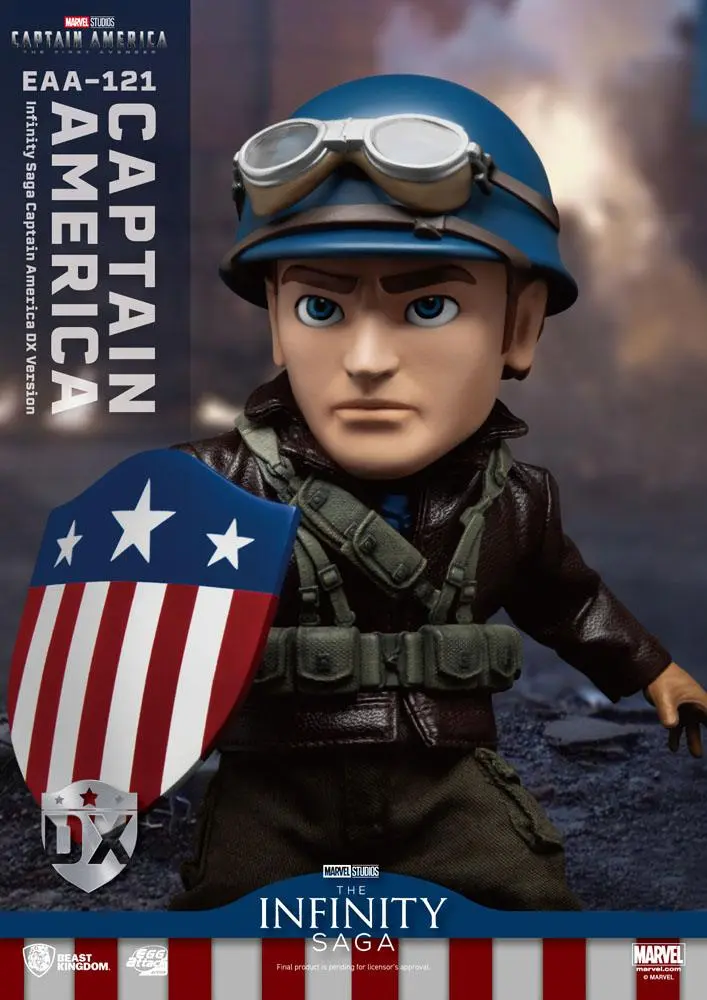 Captain America: The First Avenger Egg Attack Action Action Figure Captain America DX Version 17 cm termékfotó