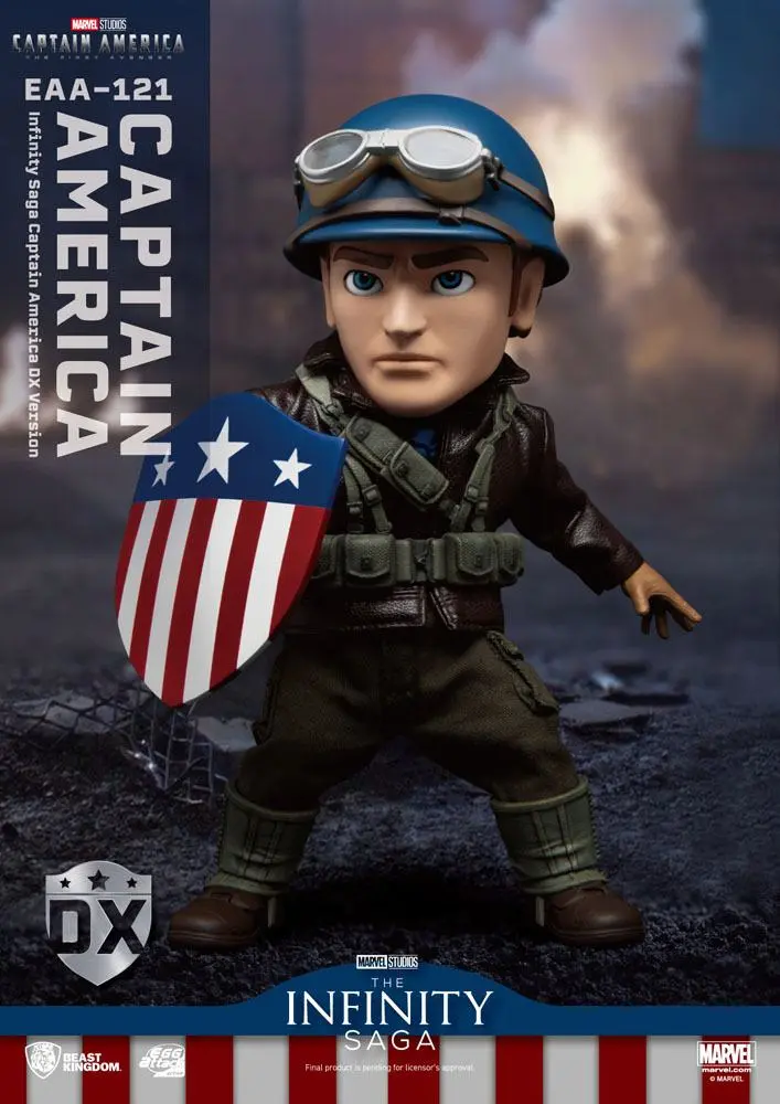 Captain America: The First Avenger Egg Attack Action Action Figure Captain America DX Version 17 cm termékfotó