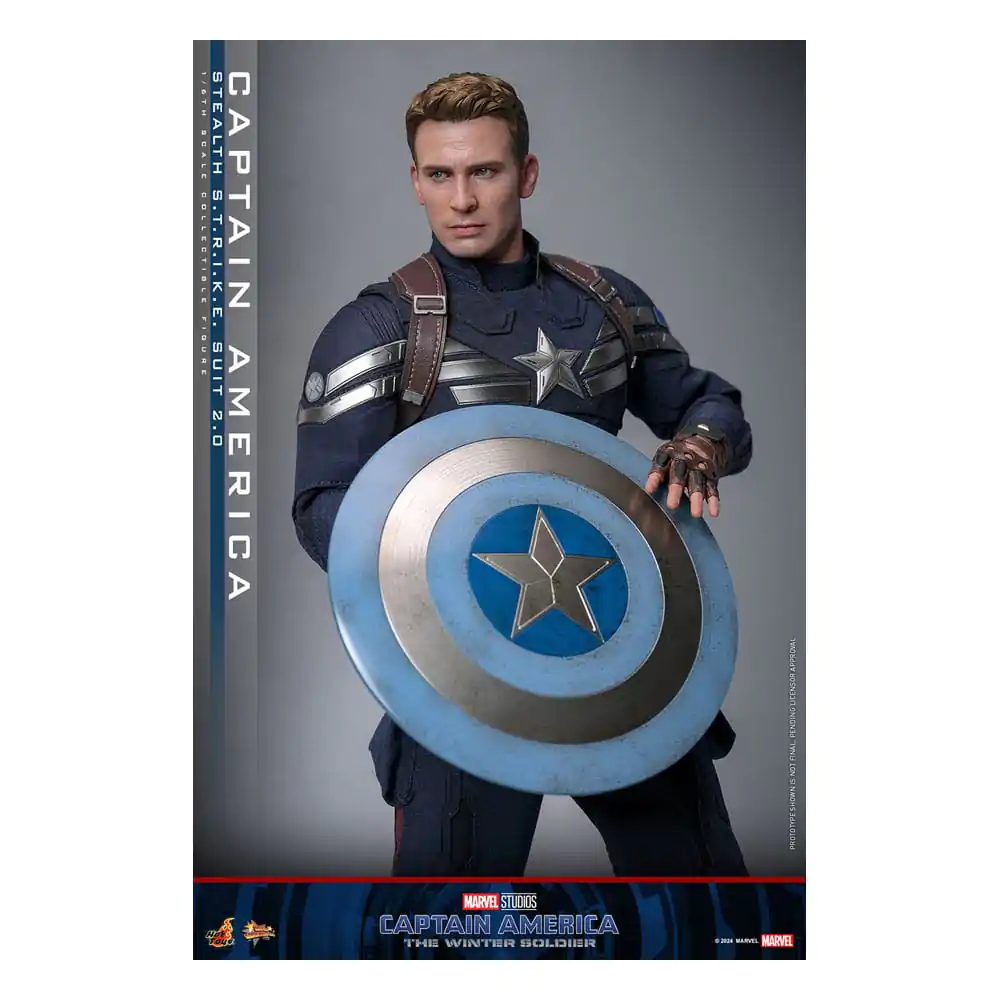 Captain America: The Winter Soldier Movie Masterpiece Action Figure 1/6 Captain America (Stealth S.T.R.I.K.E. Suit) 2.0 31 cm termékfotó