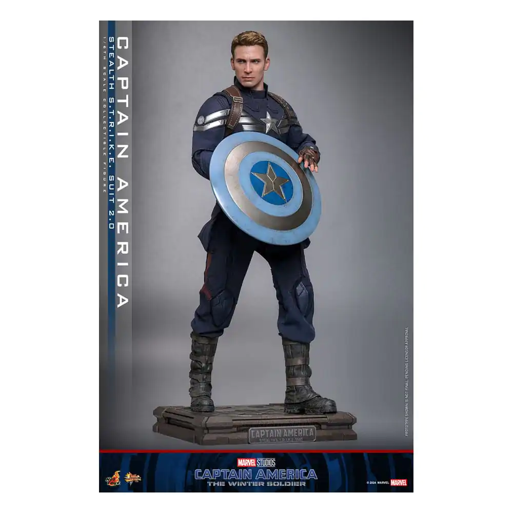 Captain America: The Winter Soldier Movie Masterpiece Action Figure 1/6 Captain America (Stealth S.T.R.I.K.E. Suit) 2.0 31 cm termékfotó