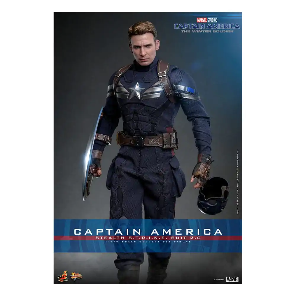 Captain America: The Winter Soldier Movie Masterpiece Action Figure 1/6 Captain America (Stealth S.T.R.I.K.E. Suit) 2.0 31 cm termékfotó