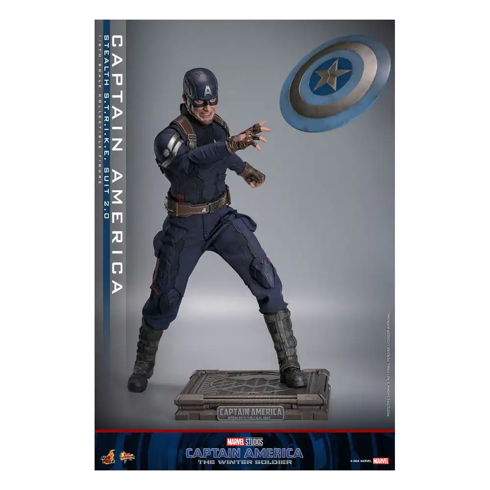 Captain America: The Winter Soldier Movie Masterpiece Action Figure 1/6 Captain America (Stealth S.T.R.I.K.E. Suit) 2.0 31 cm termékfotó