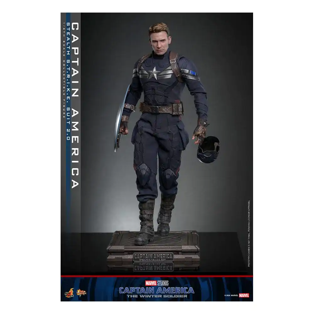 Captain America: The Winter Soldier Movie Masterpiece Action Figure 1/6 Captain America (Stealth S.T.R.I.K.E. Suit) 2.0 31 cm termékfotó