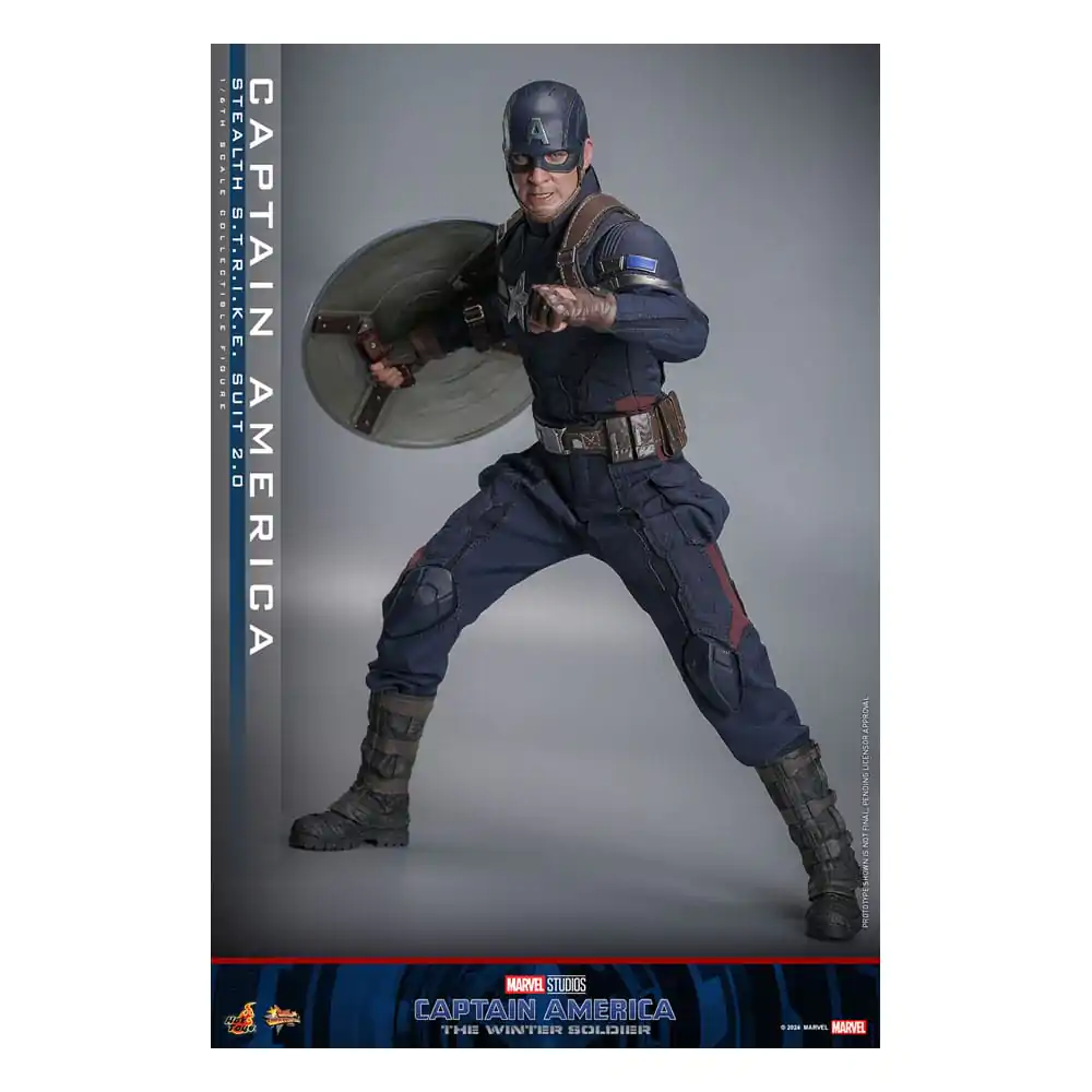 Captain America: The Winter Soldier Movie Masterpiece Action Figure 1/6 Captain America (Stealth S.T.R.I.K.E. Suit) 2.0 31 cm termékfotó