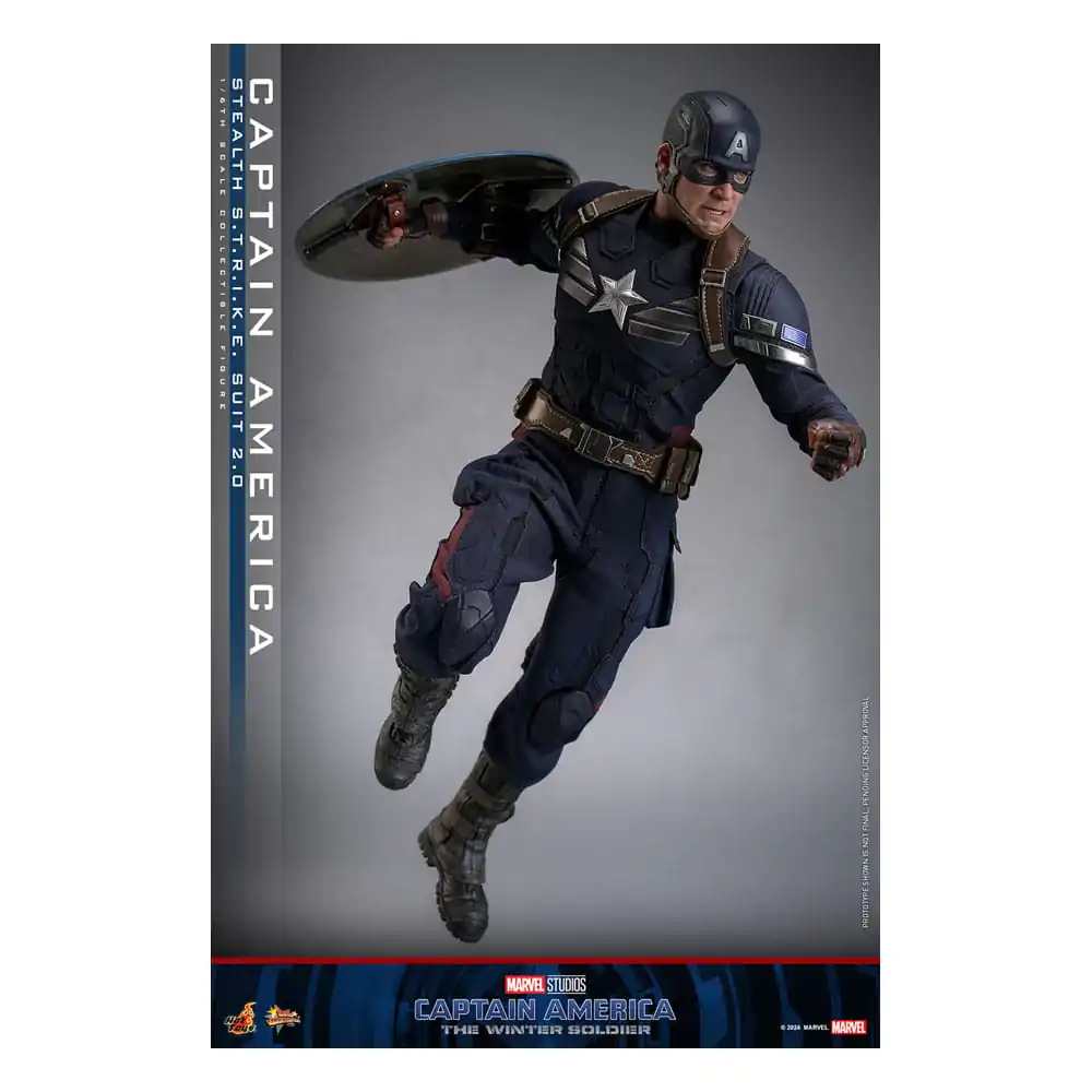 Captain America: The Winter Soldier Movie Masterpiece Action Figure 1/6 Captain America (Stealth S.T.R.I.K.E. Suit) 2.0 31 cm termékfotó