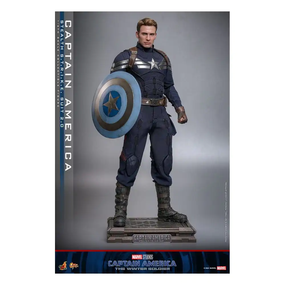 Captain America: The Winter Soldier Movie Masterpiece Action Figure 1/6 Captain America (Stealth S.T.R.I.K.E. Suit) 2.0 31 cm termékfotó