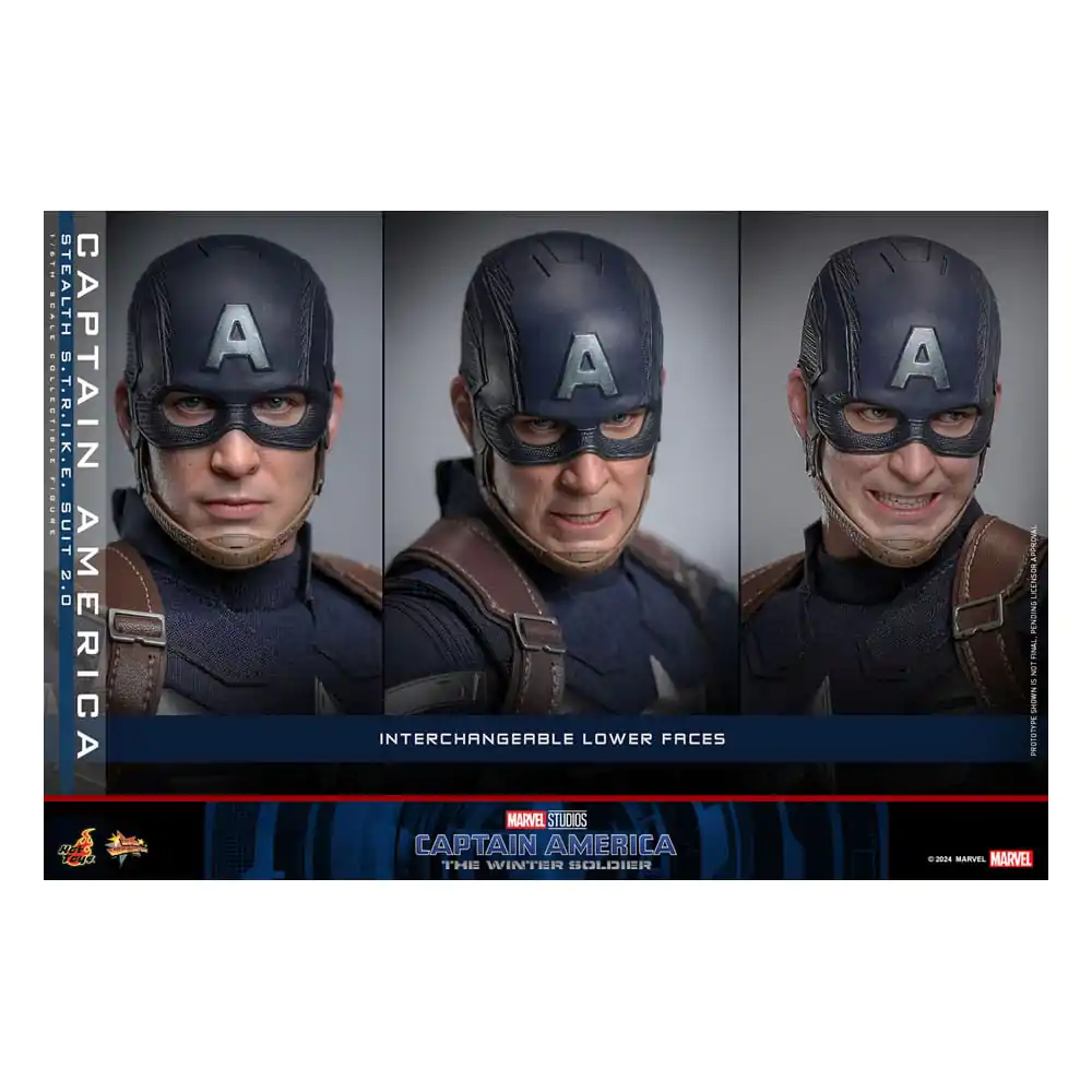 Captain America: The Winter Soldier Movie Masterpiece Action Figure 1/6 Captain America (Stealth S.T.R.I.K.E. Suit) 2.0 31 cm termékfotó