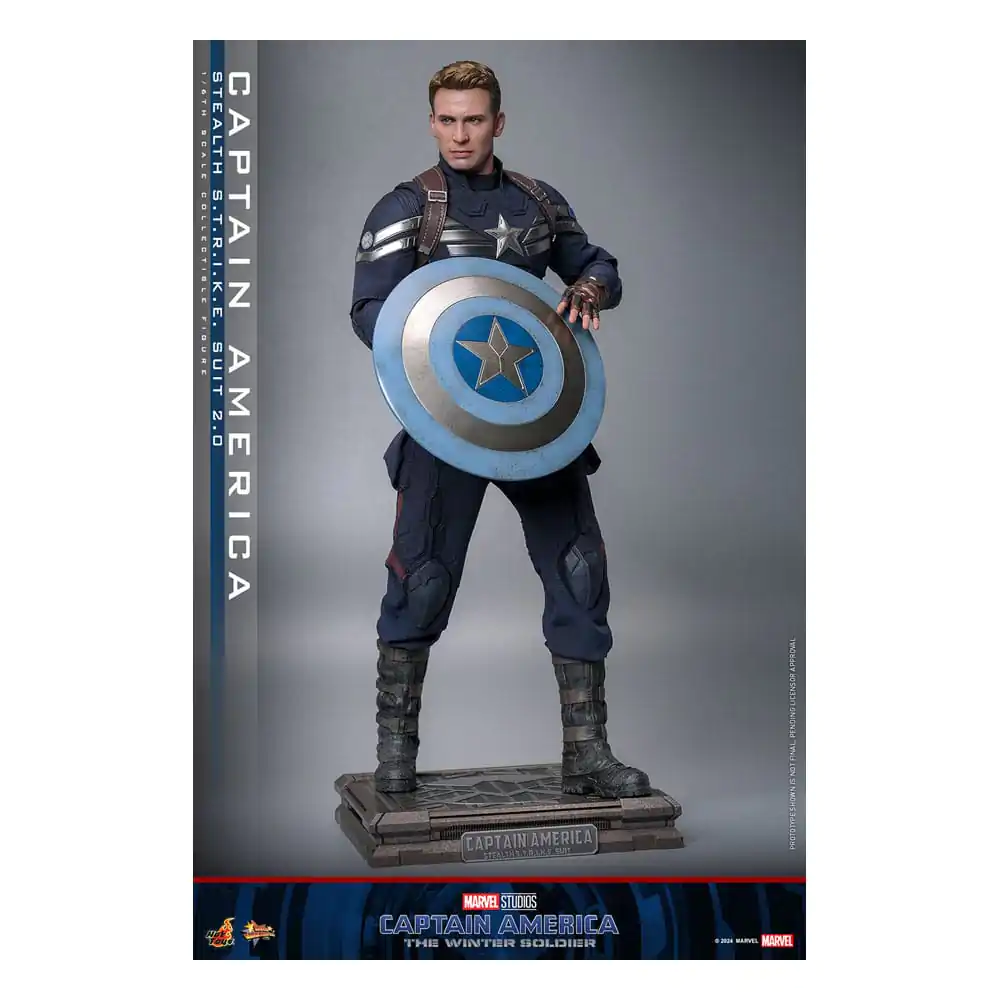 Captain America: The Winter Soldier Movie Masterpiece Action Figure 1/6 Captain America (Stealth S.T.R.I.K.E. Suit) 2.0 31 cm termékfotó