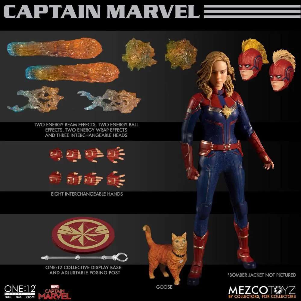 Captain Marvel Action Figure 1/12 Captain Marvel 16 cm product photo