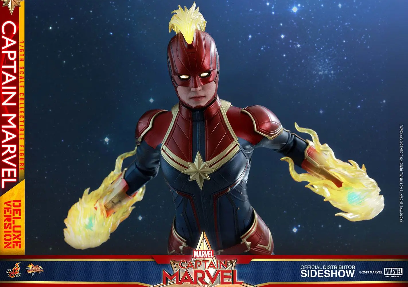 Captain Marvel Movie Masterpiece Action Figure 1/6 Captain Marvel Deluxe Ver. 29 cm product photo
