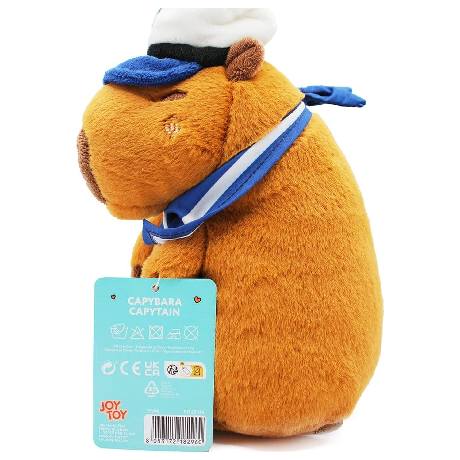 Capybara Plush Figure Capy Captain 23 cm product photo
