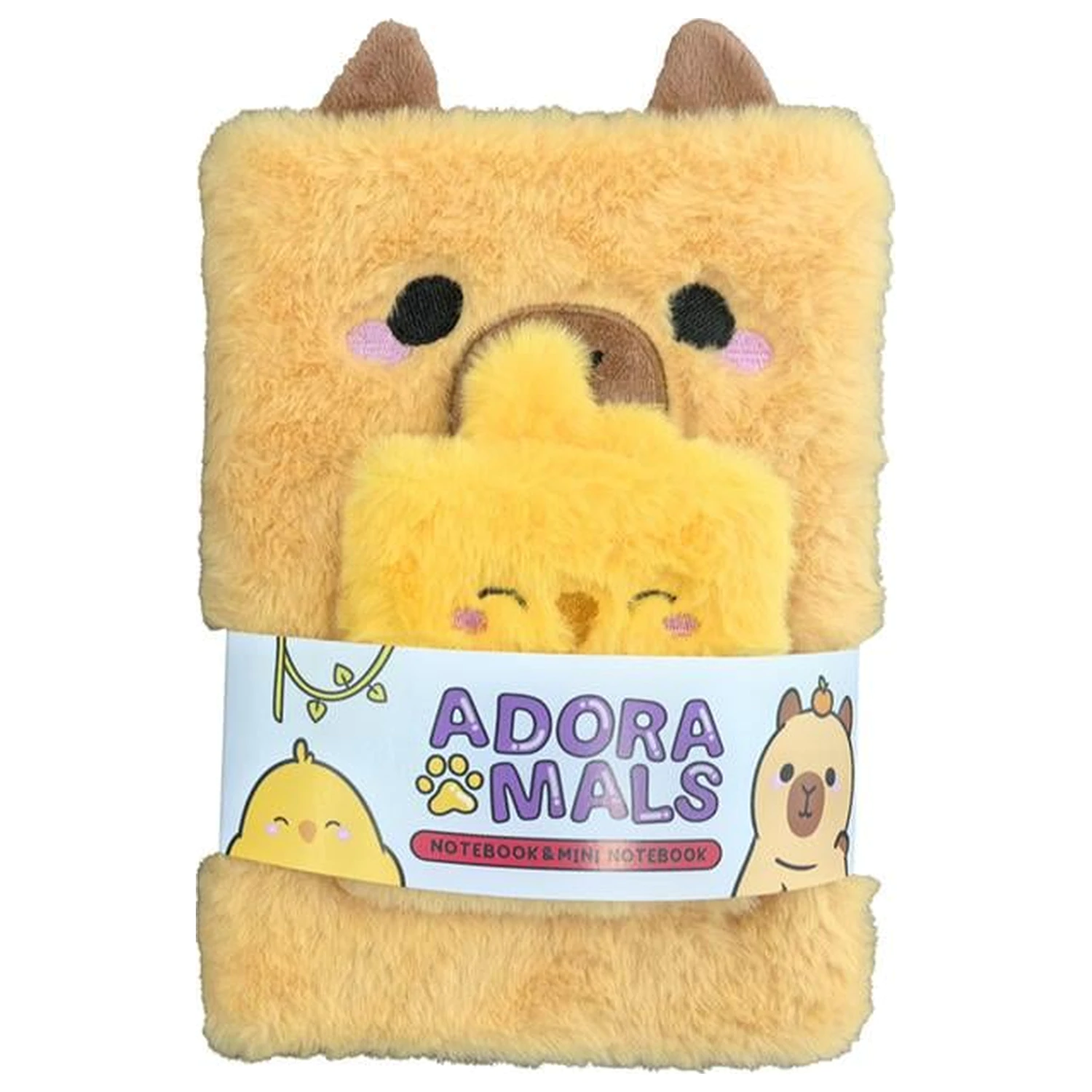 Capybara Duke Premium Fluffy Notebook + 1 Mini product photo