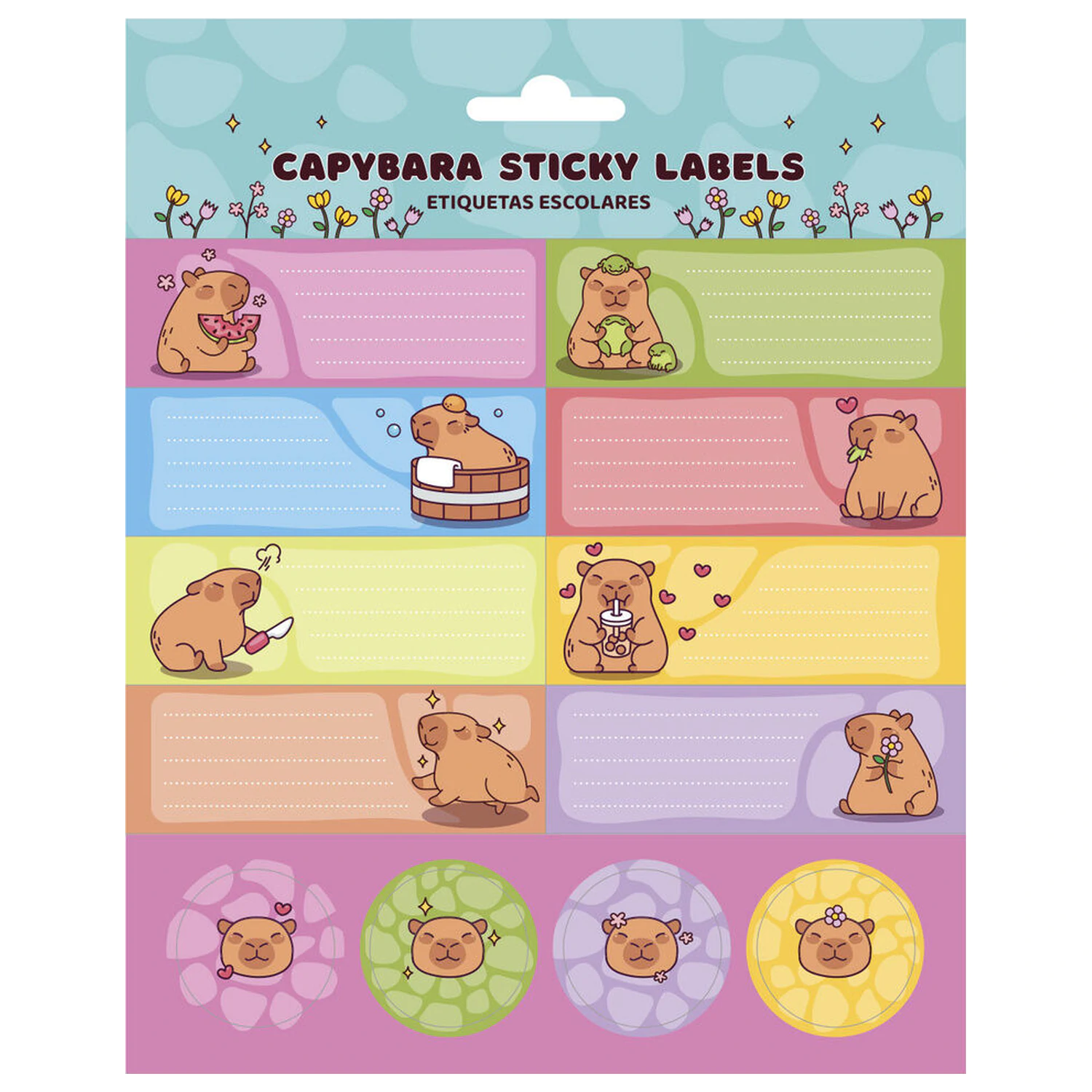 Capybara adhesive labels | Fanbase Europe