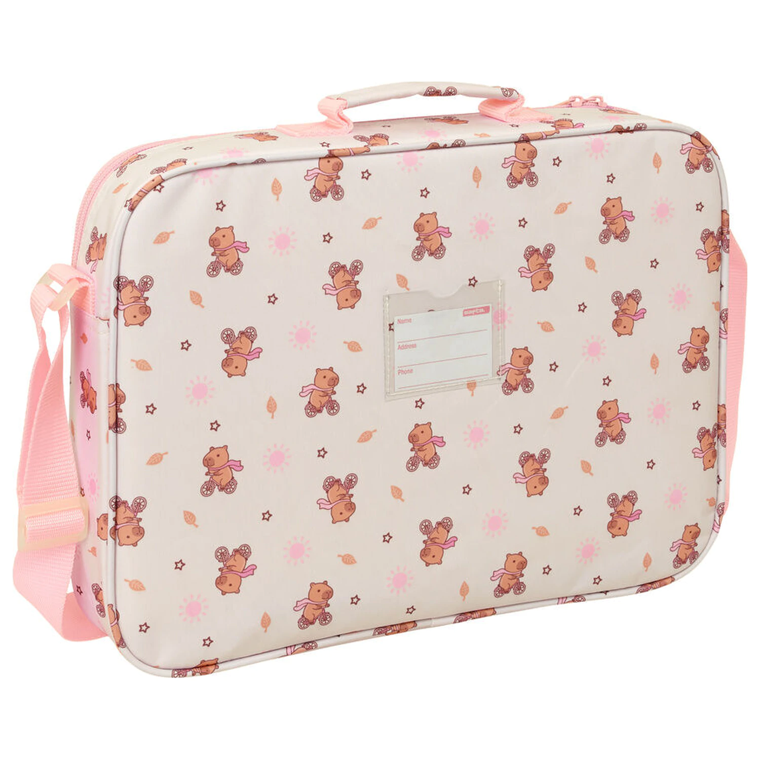 Capybara school briefcase product photo