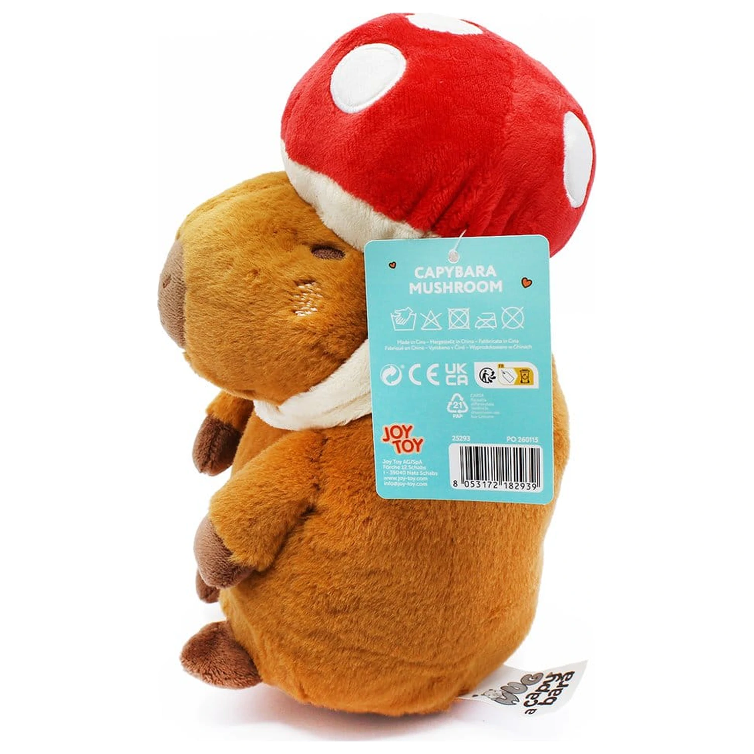 Capybara Plush Figure Mushroom 23 cm product photo