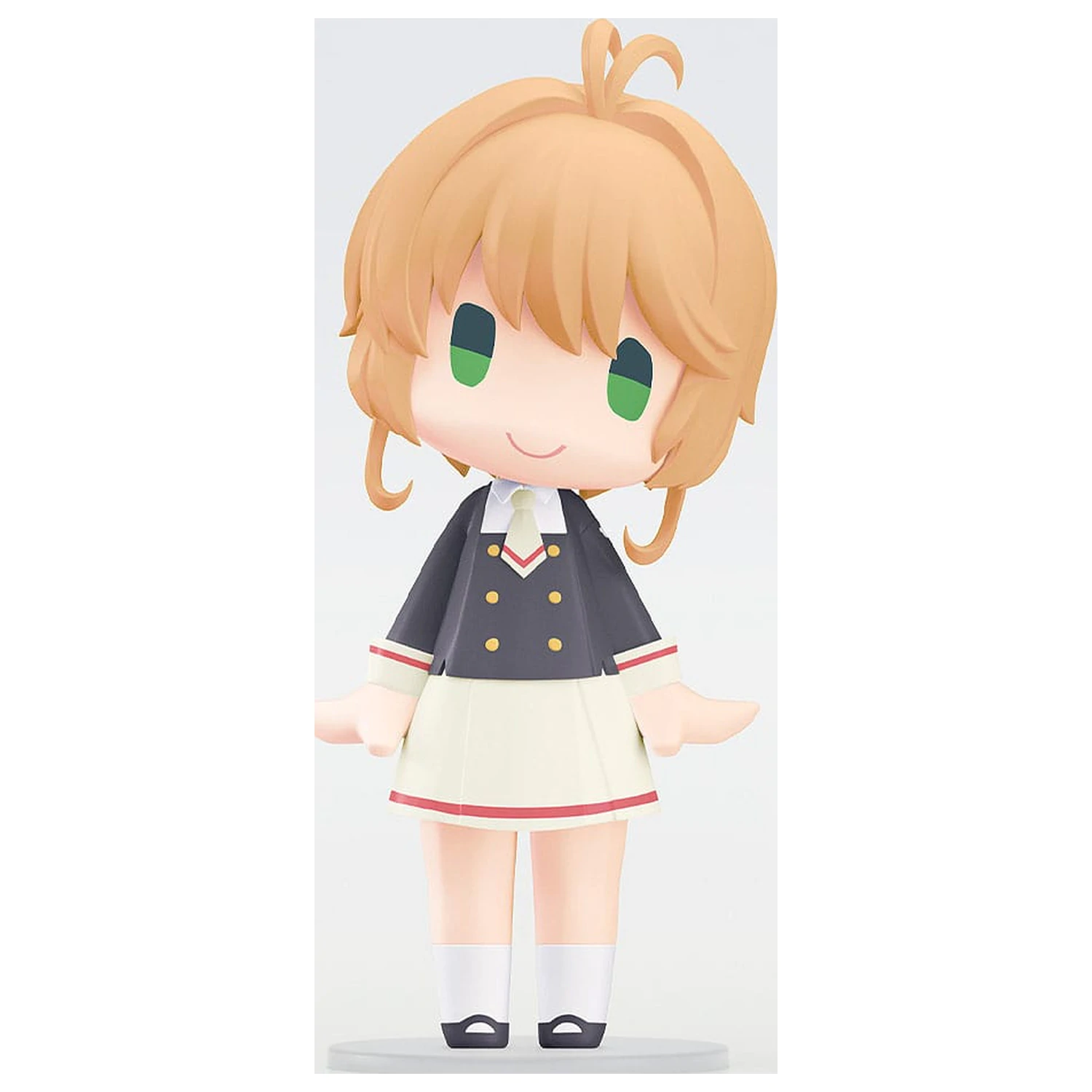 Cardcaptor Sakura: Clear Card with Garterbelt HELLO! GOOD SMILE Action Figure Sakura Kinomoto: Tomoeda Junior High School Uniform Ver. 10 cm      product photo
