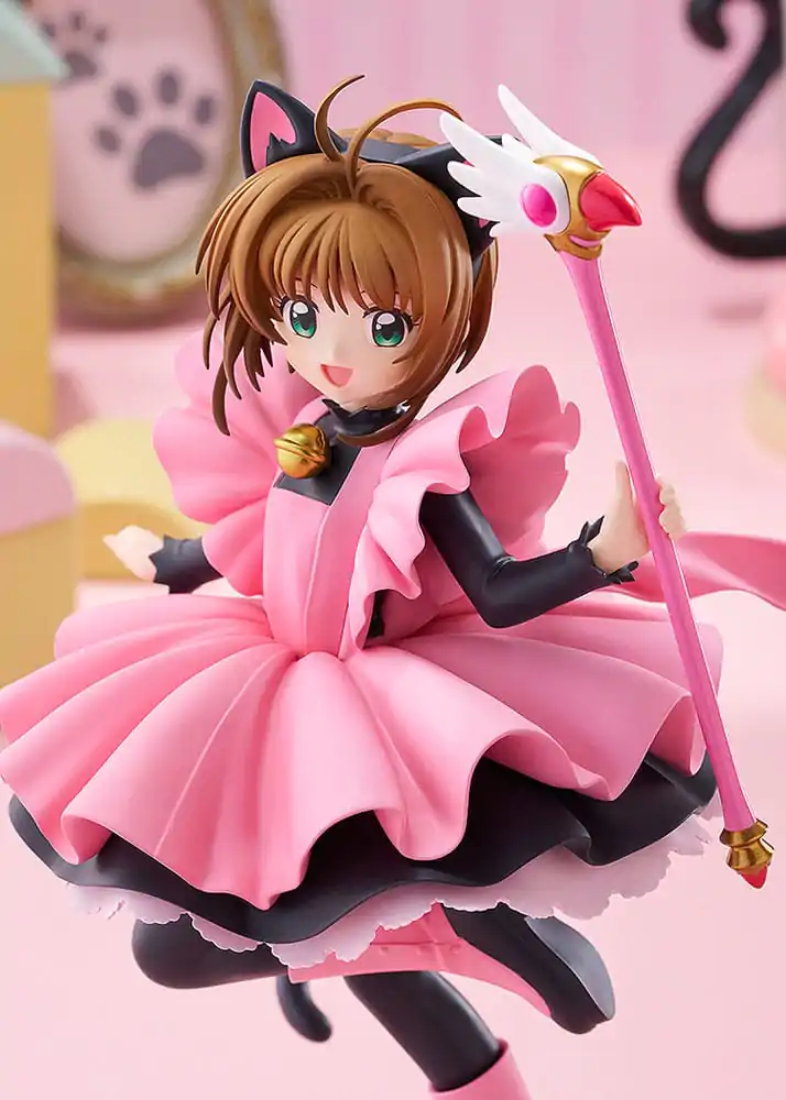 Cardcaptor Sakura Pop Up Parade PVC Statue Sakura Kinomoto: Black Cat Costume Ver. L Size 22 cm product photo