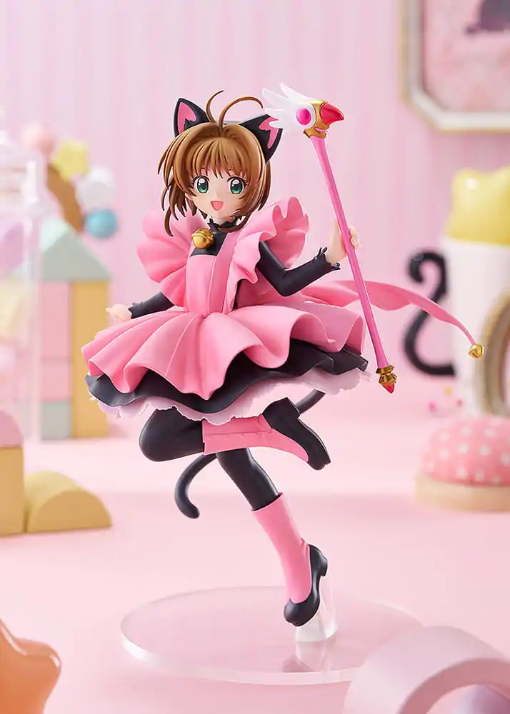 Cardcaptor Sakura Pop Up Parade PVC Statue Sakura Kinomoto: Black Cat Costume Ver. L Size 22 cm product photo