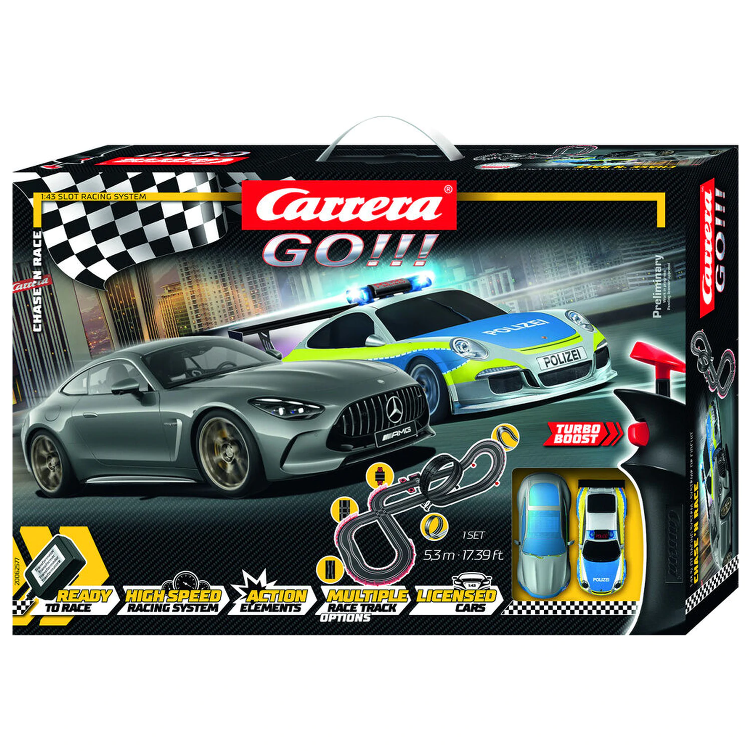 Carrera GO!!! Chase 'n Race Racing circuit product photo