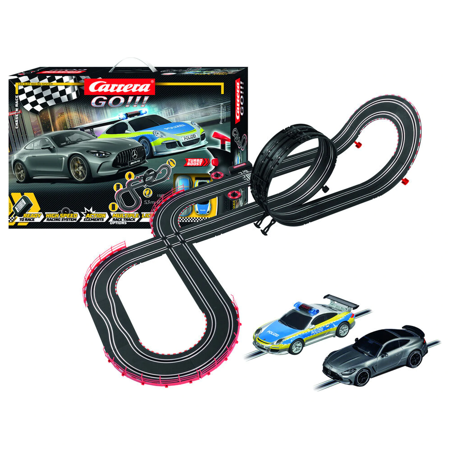 Carrera GO!!! Chase 'n Race Racing circuit product photo