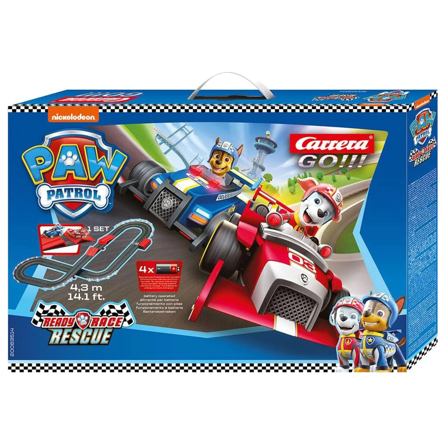 Carrera GO!!! Paw Patrol Ready Race & Rescue Racing circuit product photo