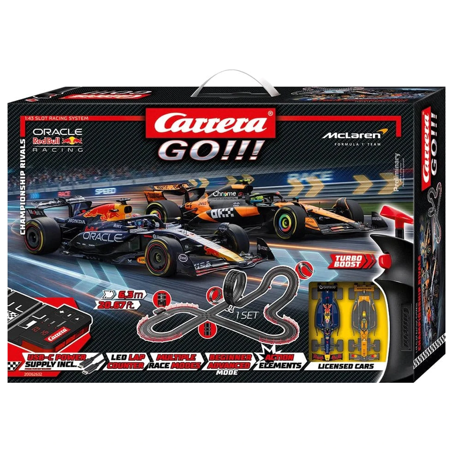 Carrera GO!!! Slot Car Track Set Championship Rivals product photo