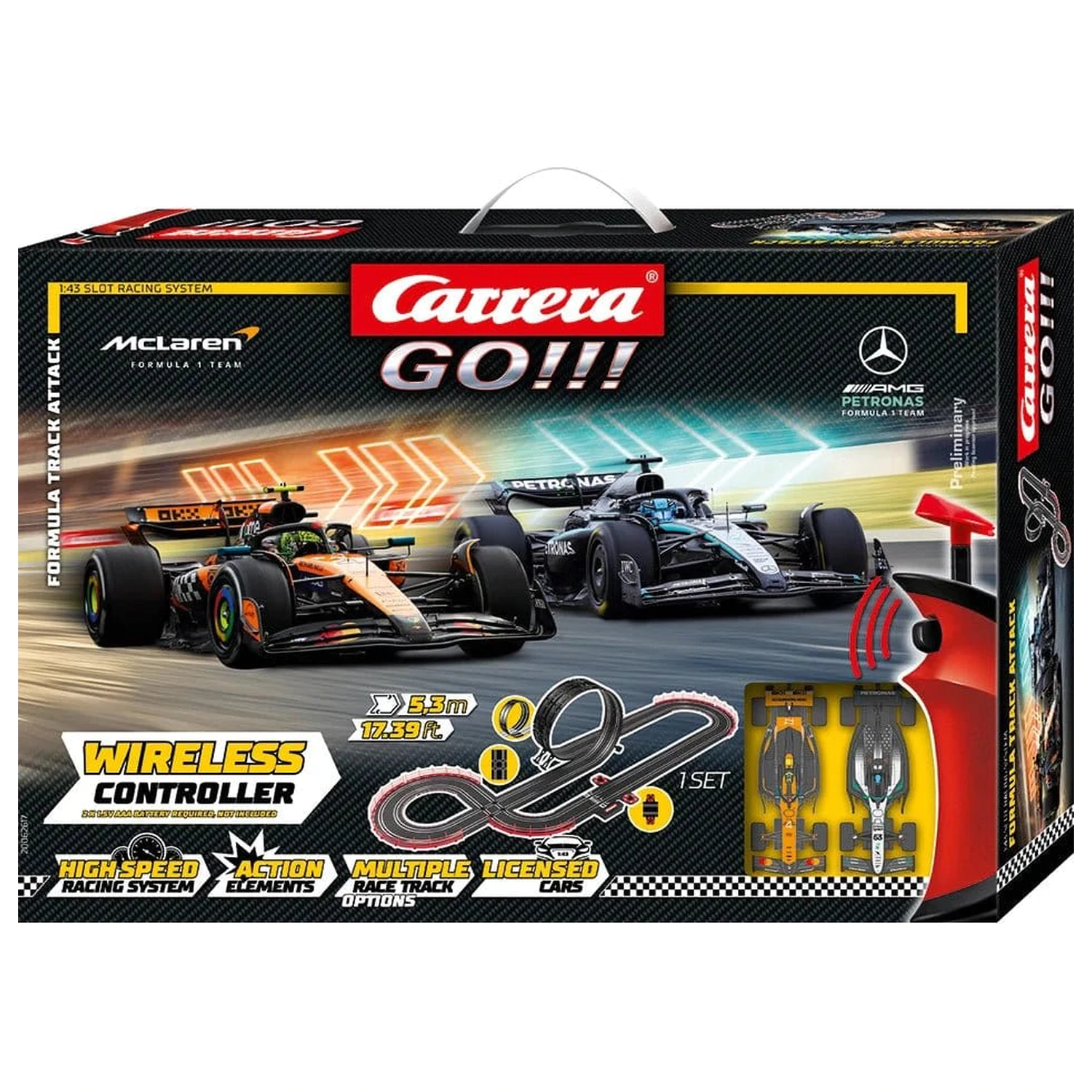 Carrera GO!!! Slot Car Track Set Formula Track Attack product photo