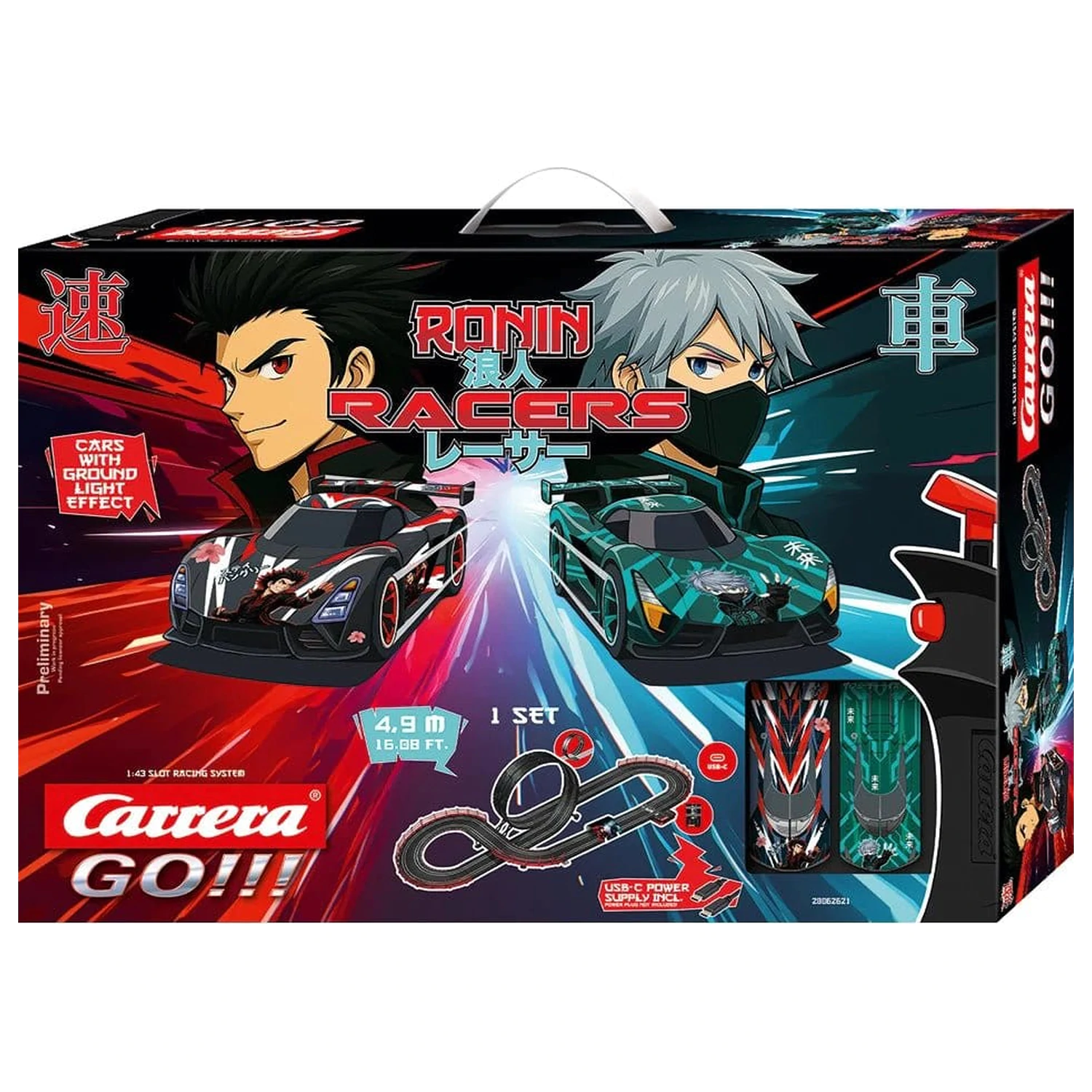 Carrera GO!!! Slot Car Track Set Ronin Racers product photo
