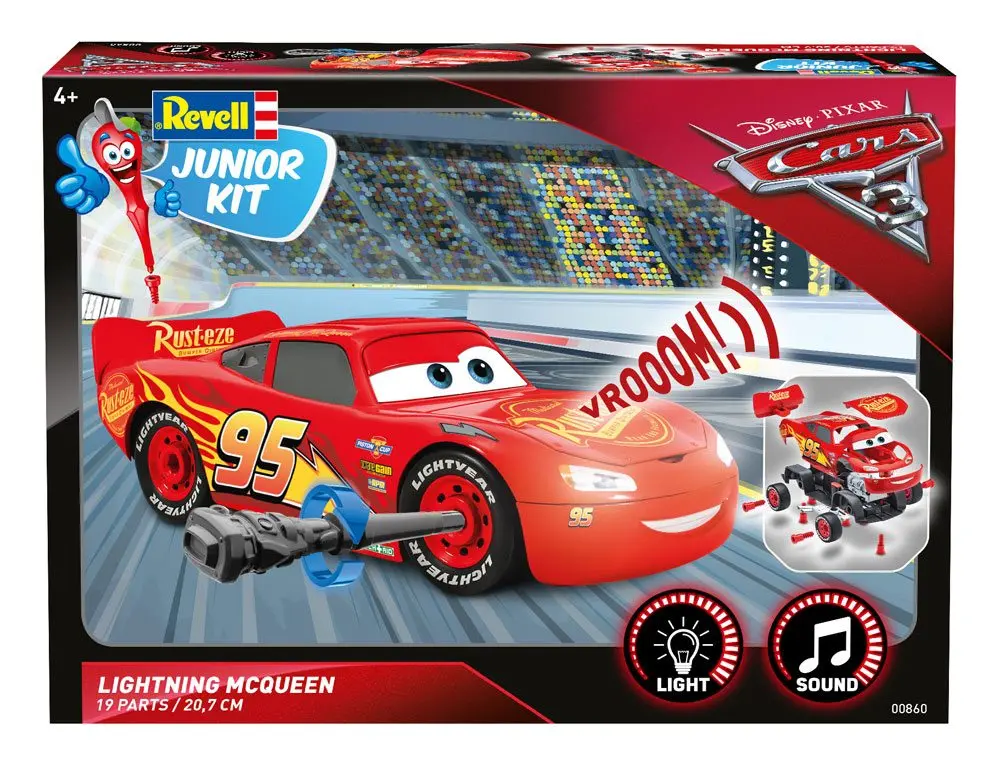 Cars Junior Kit Model Kit with Sound &amp; Light Up 1/20 Lightning McQueen product photo