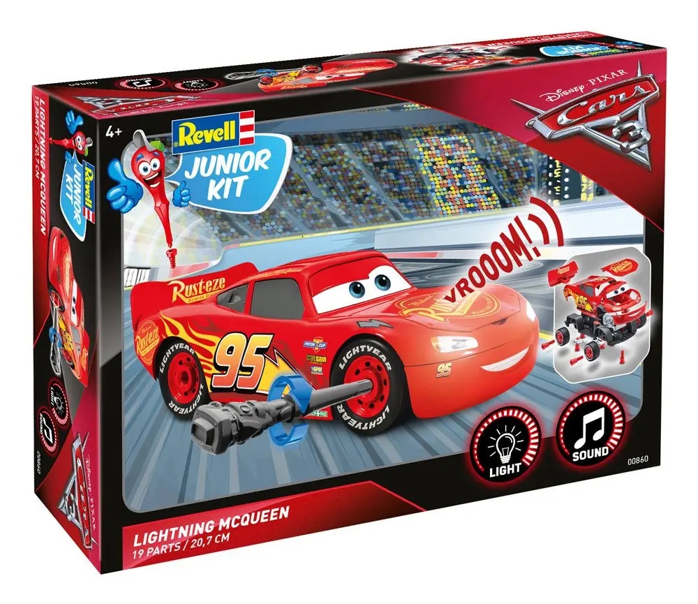 Cars Junior Kit Model Kit with Sound &amp; Light Up 1/20 Lightning McQueen product photo