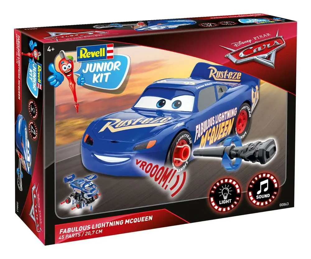 Cars Junior Kit Model Kit with Sound &amp; Light Up 1/20 The Fabulous Lightning McQueen product photo