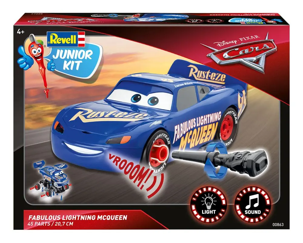 Cars Junior Kit Model Kit with Sound &amp; Light Up 1/20 The Fabulous Lightning McQueen product photo