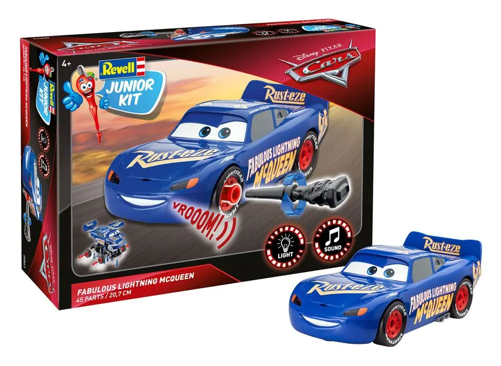 Cars Junior Kit Model Kit with Sound &amp; Light Up 1/20 The Fabulous Lightning McQueen product photo