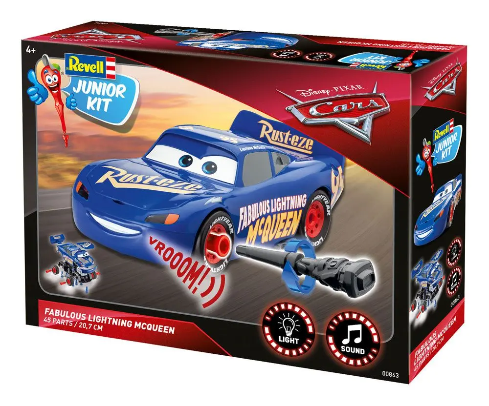 Cars Junior Kit Model Kit with Sound &amp; Light Up 1/20 The Fabulous Lightning McQueen product photo