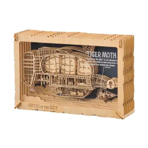 Castle in the Sky Paper Model Kit Paper Theater Wood Style Tiger Moth product photo